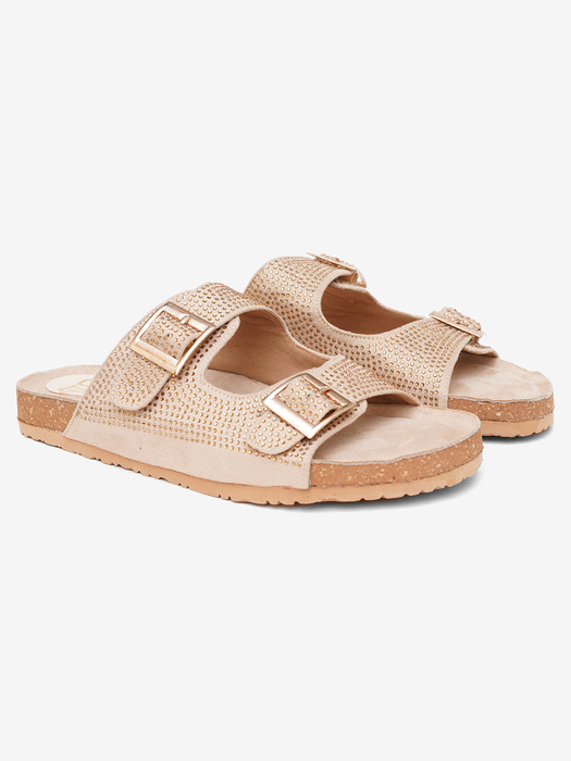 Cyrstalwalk II TWP Golden Platform Sandal