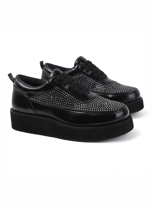 Black platform shoes