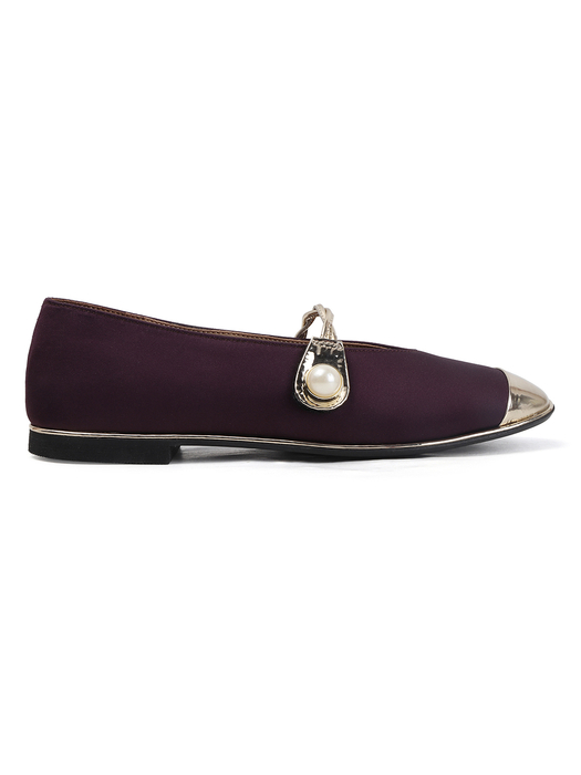 TWP Origin in Wine Charm Gold-Tip Flats