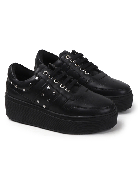 TWP Origin Black Studded Platform Sneakers