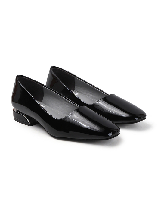 Black classic Patent workwear Ballet Flats