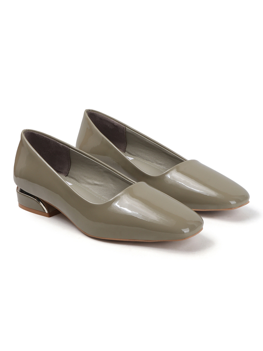 Green classic Patent workwear Ballet Flats