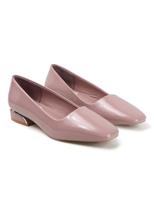 Nude classic Patent workwear Ballet Flats