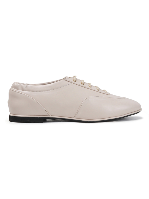Timeless Lace-Up Ballerinas shoes in Cream