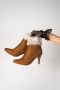 Coco Cream II Pencil Heeled Shearling Boots