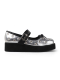 Studded Platform Mary Jane in Silver