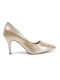 Rose Gold metallic pointed stilettos