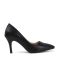 Black Textured Blush Python Stiletto