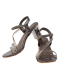 Tube Town II TheWhitePole Grey Strappy Sandals