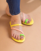Sour Candy | Strappy Toe Ring Flats