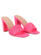 Artsy Belt | Pink Threaded Slip-on Heels