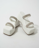Stardust || TWP WEDGE WHITE HEEL