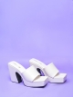 Elevate me II TWP Block White Heel