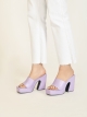 Elevate me II TWP Block Purple Heel