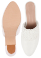 Braided Leather II TWP White Mules