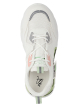 Thewhitepole white and green colourblocked women’s sneakers | Breda sky