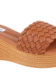 Thewhitepole  Brown wedges for women | Softy Braided