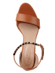 Ginger Tea |TheWhitePole Brown Ankle Strap Sandals