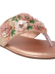 Thewhitepole Peach Flats for women | Floral Flare