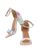 Gilded Diva | Neon-Pink Buckled Heels