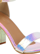 Gilded Diva | Neon-Pink Buckled Heels