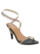 Prima Donna | Black Embellished Wrap-up Heels